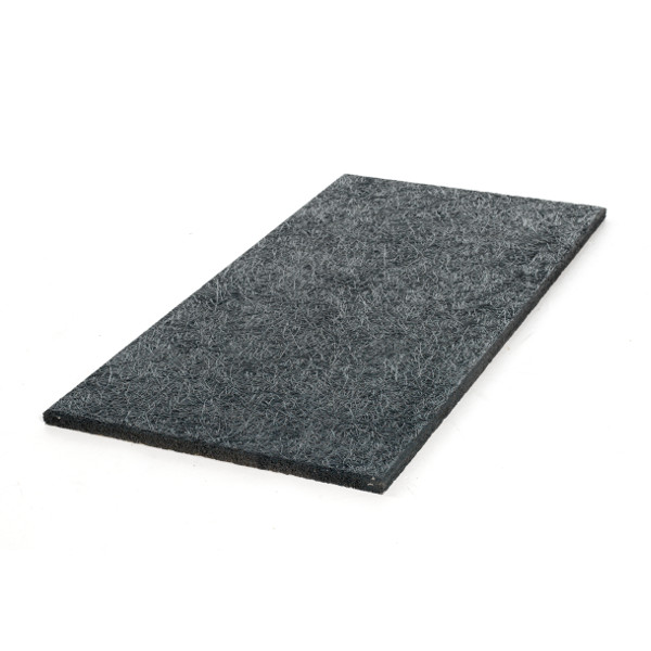 multifin_sort Holzwolle Multifin Schwarz lackiert 600×1200 mm